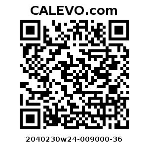 Calevo.com Preisschild 2040230w24-009000-36