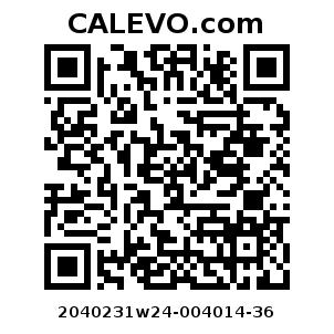 Calevo.com Preisschild 2040231w24-004014-36