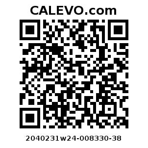 Calevo.com Preisschild 2040231w24-008330-38