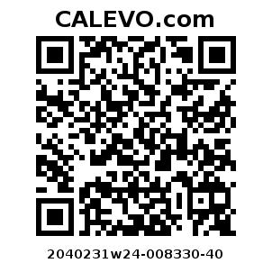 Calevo.com Preisschild 2040231w24-008330-40