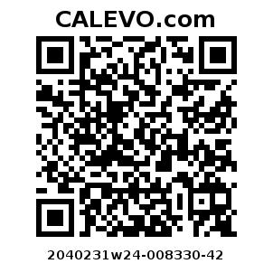 Calevo.com Preisschild 2040231w24-008330-42