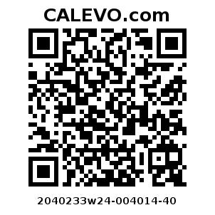 Calevo.com Preisschild 2040233w24-004014-40