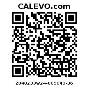 Calevo.com Preisschild 2040233w24-005040-36