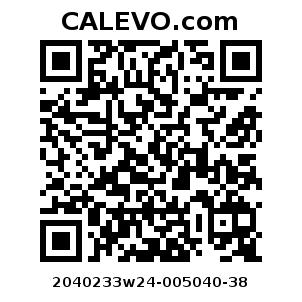 Calevo.com Preisschild 2040233w24-005040-38