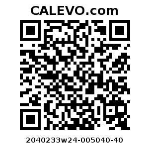 Calevo.com Preisschild 2040233w24-005040-40