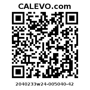 Calevo.com Preisschild 2040233w24-005040-42