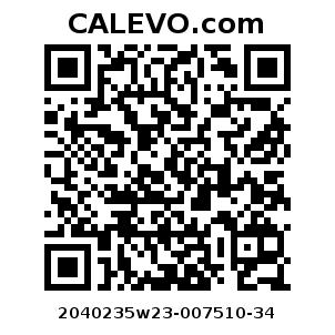 Calevo.com Preisschild 2040235w23-007510-34