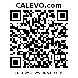 Calevo.com Preisschild 2040250s25-005110-34