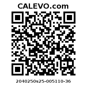 Calevo.com Preisschild 2040250s25-005110-36