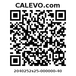 Calevo.com Preisschild 2040252s25-000000-40