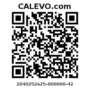 Calevo.com Preisschild 2040252s25-000000-42