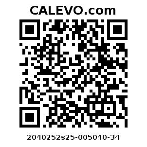 Calevo.com Preisschild 2040252s25-005040-34