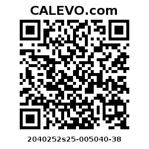 Calevo.com Preisschild 2040252s25-005040-38