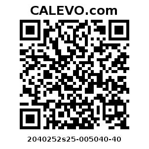 Calevo.com Preisschild 2040252s25-005040-40