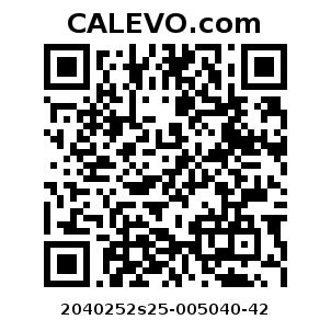 Calevo.com Preisschild 2040252s25-005040-42