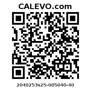 Calevo.com Preisschild 2040253s25-005040-40