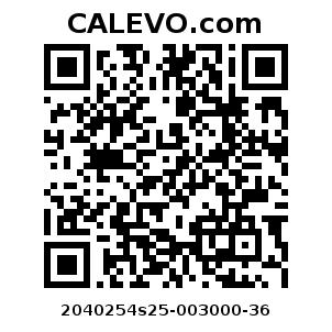 Calevo.com Preisschild 2040254s25-003000-36