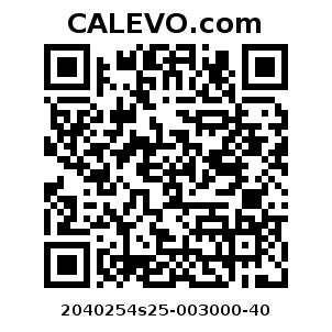 Calevo.com Preisschild 2040254s25-003000-40