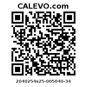 Calevo.com Preisschild 2040254s25-005040-34