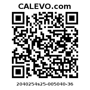 Calevo.com Preisschild 2040254s25-005040-36