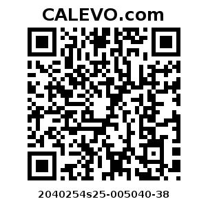 Calevo.com Preisschild 2040254s25-005040-38