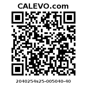 Calevo.com Preisschild 2040254s25-005040-40