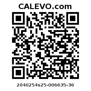 Calevo.com Preisschild 2040254s25-006635-36