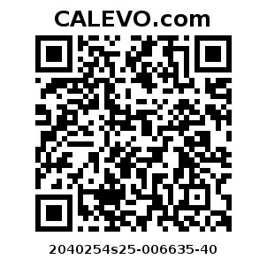 Calevo.com Preisschild 2040254s25-006635-40