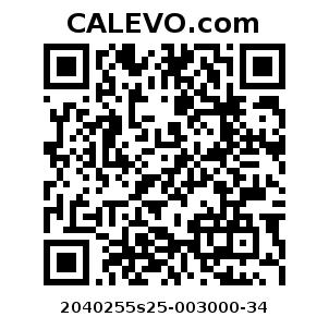 Calevo.com Preisschild 2040255s25-003000-34