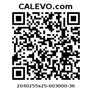 Calevo.com Preisschild 2040255s25-003000-36