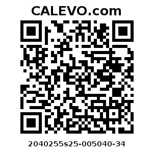 Calevo.com Preisschild 2040255s25-005040-34