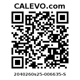 Calevo.com Preisschild 2040260s25-006635-S