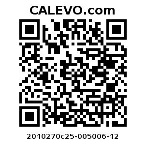 Calevo.com Preisschild 2040270c25-005006-42