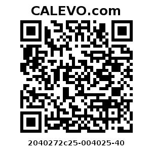 Calevo.com Preisschild 2040272c25-004025-40