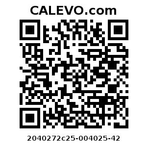 Calevo.com Preisschild 2040272c25-004025-42