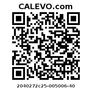 Calevo.com Preisschild 2040272c25-005006-40