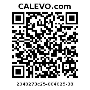 Calevo.com Preisschild 2040273c25-004025-38