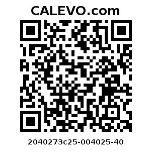 Calevo.com Preisschild 2040273c25-004025-40