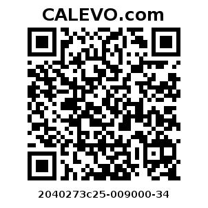 Calevo.com Preisschild 2040273c25-009000-34