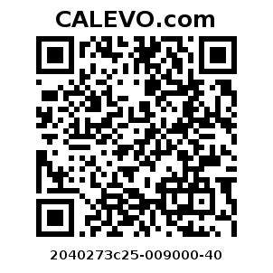 Calevo.com Preisschild 2040273c25-009000-40