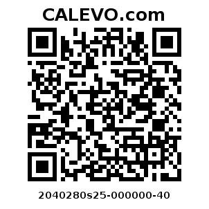 Calevo.com Preisschild 2040280s25-000000-40