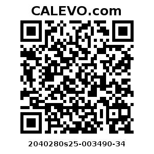 Calevo.com Preisschild 2040280s25-003490-34