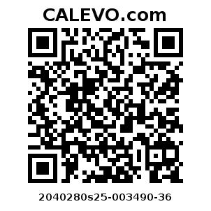 Calevo.com Preisschild 2040280s25-003490-36