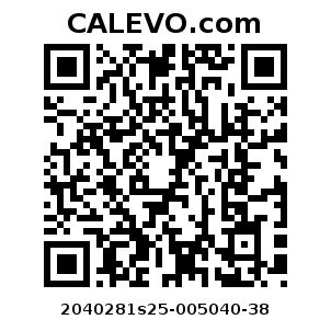 Calevo.com Preisschild 2040281s25-005040-38