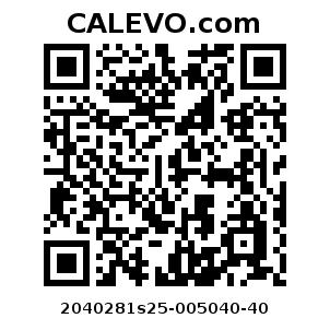 Calevo.com Preisschild 2040281s25-005040-40