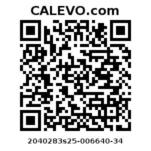 Calevo.com Preisschild 2040283s25-006640-34