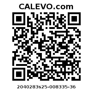 Calevo.com Preisschild 2040283s25-008335-36