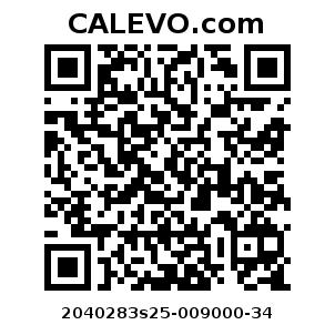 Calevo.com Preisschild 2040283s25-009000-34