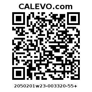 Calevo.com Preisschild 2050201w23-003320-55+