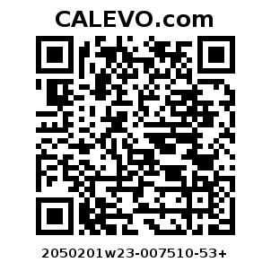 Calevo.com Preisschild 2050201w23-007510-53+